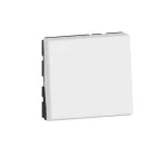 Кнопочный выключатель Mosaic 2 модуля - 6 A - белый