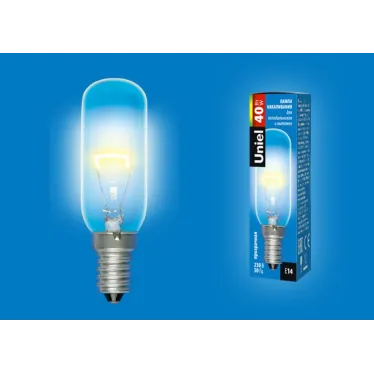 Лампа накаливания для холодильников и вытяжки, 40Вт. Прозрачная. Картон. IL-F25-CL-40/E14 ТМ .