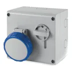 Розетка наружная с механической блокировкой и верхним расположением разъема IP67 16