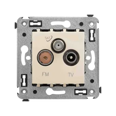 Avanti Розетка TV-FM-SAT в стену, Ванильная дымка