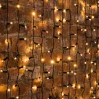 Гирлянда светодиодная Дождь 2x0,8 м, эффект мерцания, черный провод, 230 В, диоды ТЕПЛЫЙ БЕЛЫЙ | 235-356 | NEON-NIGHT