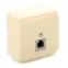 ЭТЮД Розетка телефонная 1xRJ11 наружная бежевая