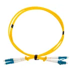 Патч-корд оптический соединительный (шнур коммутационный) для одномодового кабеля (SM) 9/125 (OS2) LC/UPC-LC/UPC двойного исполнения (Duplex) LSZH 1м