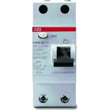 Выключатель дифференциальный (УЗО) FH202AC-63/0,3 63А 300мА | 2CSF202003R3630 | ABB