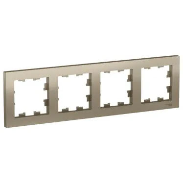 Рамка четырехпостовая ATLASDESIGN универсальная шампань