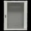 Шкаф настенный 19' TERACOM PRO 12U 600х600 мм дверь стеклянная с замком-ручкой серый