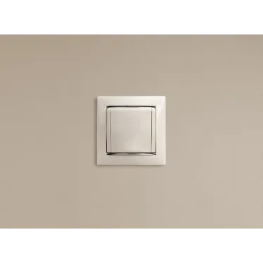 VALENA Розетка с заземлением в рамку с крышкой белая