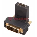 Переходник штекер DVI-D - гнездо HDMI, поворотный,,