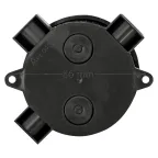 Коробка распаячная КМР-040-040б трехрожковая черная (70х35) PROxima