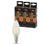 Лампа светодиодная F-LED B35-9w-827-E14 (филамент, свеча, 9Вт, тепл, E14) (10/100/5000)