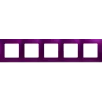 ETIKA Рамка 5 постов сливовая