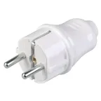 Евровилка прямая белая 16А