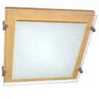 Светильник Полесье 300х300 НПБ 09-2х40-001 М94 белый корпус сосна держатель хром ИУ