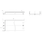 Лоток неперфорированный 50х100х3000-0,55мм