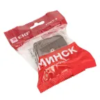 Розетка TV одноместная ОП Минск 75Ом 5-862МГц темное дерево