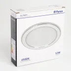 Светильник светодиодный ДВО-12w 4500К 960Лм белый