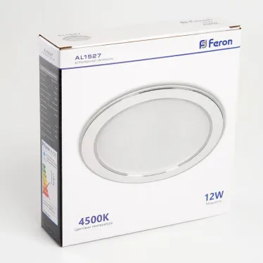 Светильник светодиодный ДВО-12w 4500К 960Лм белый