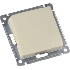 MASTER Звонковая кнопка одноклавишная скрытой установки, в рамку, слоновая кость