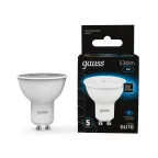 Лампа светодиодная MR16 5W 530lm 6500K GU10 LED 1/10/100 | 101506305 | Gauss