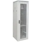 Шкаф сетевой 19дюйм LINEA N 18U 600х600 мм перфорированная передняя дверь серый