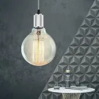 Подсветка декоративная PL13 E27 - 5 CH цоколь Е27 провод 1 м цвет хром (60/360)