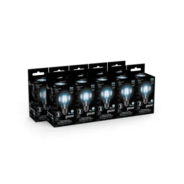 Лампа светодиодная LED 6Вт E27 220В 4100К A60 | 102802206 | Gauss
