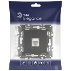 Розетка RJ45, Эра Elegance, антрацит, 14-3107-05