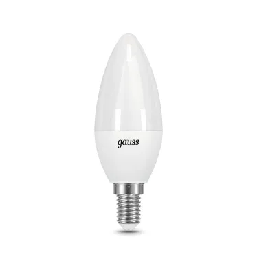 Лампа светодиодная свеча 7W 550lm 6500К E14 шаг. диммирование LED1/10/100 | 103101307-S | Gauss