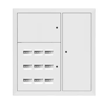 Щит этажный 9 кв. RAL9003 3 окна в ряд по гориз. (1000х950х150) EKF PROxima