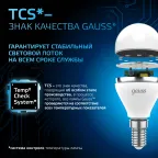 Лампа светодиодная Шар 9.5W 950lm 6500K E14 LED 1/10/100 | 105101310 | Gauss