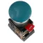 Кнопка зеленая AEA-22 Гриб без подсветки 1з+1р 240В