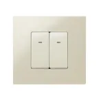 Выключатель проходной с подсветкой узкий, 10А 250В, S27, сл.кость