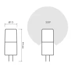 Лампа светодиодная Elementary G4 12V 4W 400lm 4100K керамика LED 1/10/200 | 10724 | Gauss