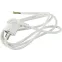 Шнур сетевой с вилкой U-3x1-3m-W с заземлением 3м ПВС 3x1мм2 белый