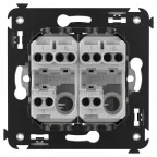 Avanti Переключатель двухклавишный в стену, ''Белое облако''