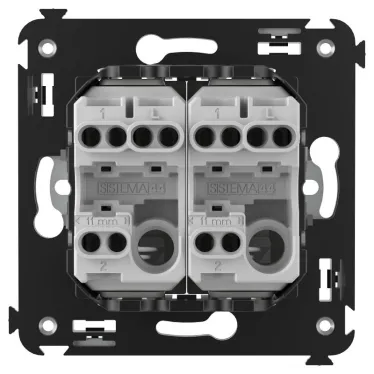 Avanti Переключатель двухклавишный в стену, ''Белое облако''
