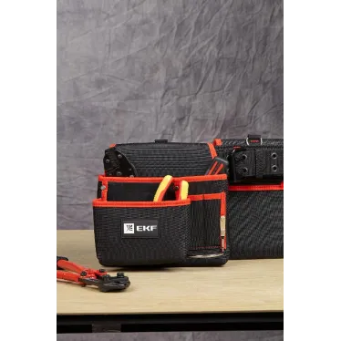 Сумка-пояс двухсекционная усиленная с двухшпеньковым ремнем С-12 Master