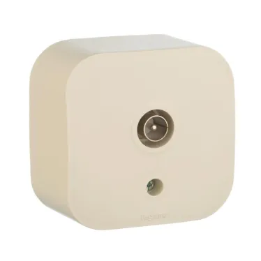 Quteo Розетка телевизионная TV наружная бежевая