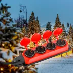 Удлинитель силовой UK-4e-3x1,5-5m-IP44(KG) с заземлением 4 розетки каучук 5м КГ 3х1,5мм2 IP44