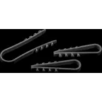 Дюбель-хомут 11-18мм нейлон черный (50 шт)