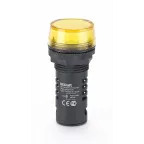 Лампа коммутационная ЛК-22 ADDS диам. 22мм LED желтая 220В AC/DC