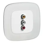 Valena ALLURE Рамка 1 пост Белое стекло универсальная