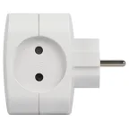 Разветвитель электрический SP-4-USB-W на 4 розетки + 2xUSB 2400mA, без заземл 10А (белый)
