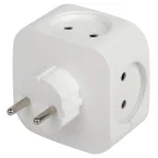 Разветвитель электрический SP-4-USB-W на 4 розетки + 2xUSB 2400mA, без заземл 10А (белый)