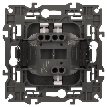 Кнопка, 10АХ-250В, Elegance, шампань (10/100/2500) 14-1111-04