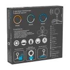 Светильник кольцевой 10W 600lm 3000-6500K 5V USB IP20 160*23мм черный дим, пульт LED 1/48 | RL001 | Gauss