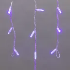 Гирлянда Айсикл (бахрома) светодиодный, 1,8 х 0,5 м, белый провод, 230 В, диоды синие, 48 LED | 255-023 | NEON-NIGHT