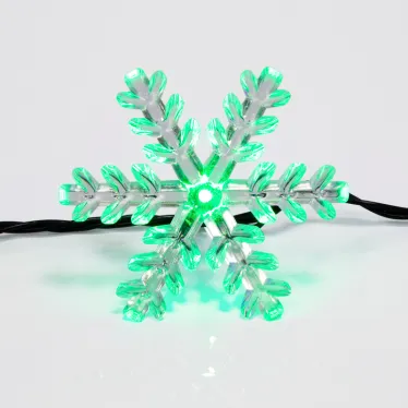 Гирлянда светодиодная "Снежинки" 30 LED МУЛЬТИКОЛОР 4,4 метра с контроллером | 303-065 | NEON-NIGHT