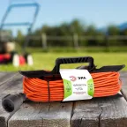 Удлинитель силовой на рамке б/з 1 гн 30м ПВС 2x0.75 UFx-1-2x0.75-30m-IP44 ЭРА