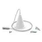 Комплект подвесов для трекового шинопровода осветительного, цвет белый | TR120 | Gauss